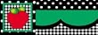 BORDER LAYERED LOOK GREEN