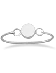 Childrens Round Engravable Bangle in Sterling Silver