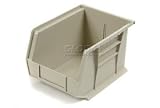 Akro Bins Stacking Bin 8-1/4 X 10-3/4 X 7 Beige. Package of 6