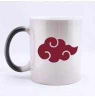 Japanese Cartoon Naruto Akatsuki Red Cloud Pattern Customized Design Morphing Mug Coffee Mug Creative Milk Mug Personalized Tea Cup 11OZ-by Steel rose by Steel rose