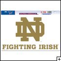 Notre Dame Corn Hole Cling/decal 11x17