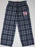 NEW YORK GIANTS Colored Plaid FLANNEL SLEEP PANTS - Child Sizes