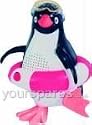 Steepletone Steepletone penguin shower radio multi coloured mw/fm brand water resistant volume control 2 stick cups for wall mountPenguin Shower Radio 235X180X70 - Finished Product