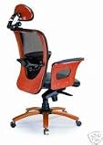 One New Hi-back Cherry Wood Ergonomic Leather Executive Chair, #3883