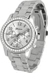 Geneva Chronograph Look with Crystals...