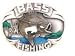 BASS FISHING FISHERMAN'S BELT BUCKLE