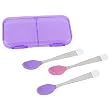 Especially for Baby BPA Free Soft Bite Spoons with Case 3-Pack - Purple