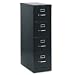 4-Drawer Letter File, Vertical, 15x25x52, Black