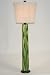Contemporary Tall Green Striped Ceramic Table Lamp