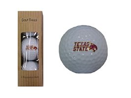 Texas State Bobcats Golf Balls/3 Pack/texas State And Supercat