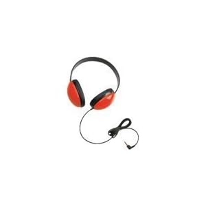 Califone First Stereo Headphone Lightweight for Young Children Red