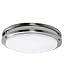 Efficient Lighting Flushmount, Interior Ceiling Light Fixture with brushed nickel (14 in)