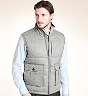 Collezione Wool Blend Down Funnel Neck Gilet