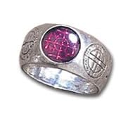 Agla - Alchemy Gothic Pewter Ring