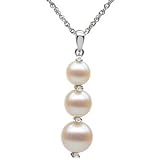 14K White Gold Freshwater Cultured Pearl Pendant This Item Is Approximately 0.5 grams