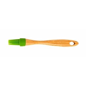 Island Bamboo PBRSH-370 Silicone Pastry Brush, Dark Green Apple