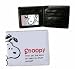 Snoopy Wallet - Peanuts Snoopy Leather Wallet (Black,White)- Bifold Wallet
