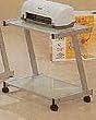 Silver Printer Stand