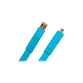 1.2M Flat Cable USB A To Mini B M m Blue Easy Coil and Carry 24 Label by LaCie