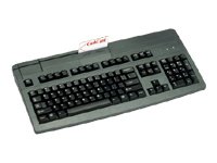 CHERRY MultiBoard corded Keyboard integrated magnet card reader PS/2 black (DE) Preisvergleich