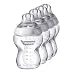 TOMMEE TIPPEE CLOSER TO NATURE 4X260 ML FEEDING BOTTLES