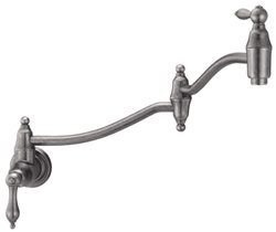 Danze D205540DN Fairmont Wall Mount Single-Handle Pot Filler, Distressed Nickel