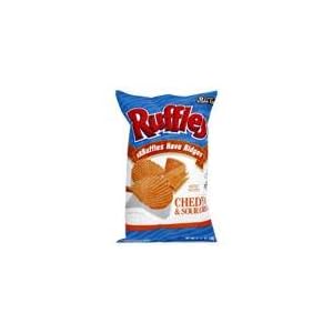 Ruffles Cheddar and Sour Cream Potato Chips, 9.5oz (Pack of 3)