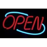 "Open" Neon Sign and Light