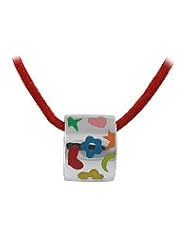 Children & Teenagers Jewelry - Silver Color Enameled Pendant Necklace