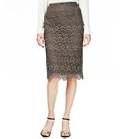 Autograph Floral Lace Pencil Skirt