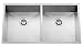 Executive Zero Radius Stainless Steel 50/50 Double Well Undermount Sink - 33 L x 20 W x 10 H
