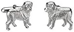 Sterling Silver 17.75x15.50 Mm Polished Ss/rod Plt Hub Mastiff Cuff Li