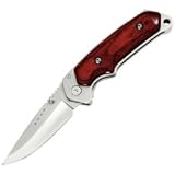 Buck Folding Alpha Hunter Rosewood Drop Point Folding Hunter by Pachi Paradice
