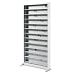 Safco 4936LG A/V 36 by 13-1/4 by 78-Inch Adjustable Open Shelving with 12 Shelves, Li...