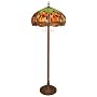 Dragonfly Design Tiffany Floor Lamp with bronze base