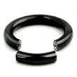 Black Implant Grade Titanium 14 gauge Segment Ring 3/8"