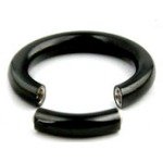 Black Implant Grade Titanium 14 gauge Segment Ring 5/16