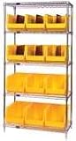 - Quantum Mobile Wire Shelving Unit - 4 Shelves, Model# WR54-1836-4YUX