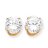14k 10mm Cubic Zirconia earring XE77CZ