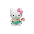 TY Beanie Baby Sanrio HELLO KITTY PEACE AQUA