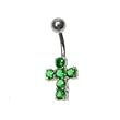 Sterling Silver Belly Ring Cross Sterling Silver Belly Ring Cross