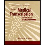 Delmar's Medical Transcription Handbook (Paperback, 1997) 2ND EDITION Workbook