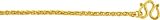 24K Gold Wheat Chain, 2.5mm wide