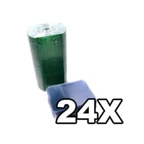 500 Ritek Ridata Business Card 24X CD-R 50MB Shiny Silver  w Vinyl Sleeves by 
