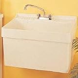Crane Plumbing L1 Laundry Tub (single wallhung), White