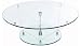 Glass Tensegrity Round 450 high Side Table 700 dia clear Image
