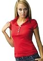 Unplugged Label Baby Rib Button Down Polo Shirt