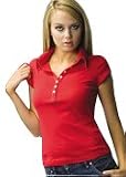 Unplugged Label Baby Rib Button Down Polo Shirt