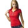 Unplugged Label Baby Rib Button Down Polo Shirt