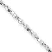 Sterling Silver 2mm D-Cut Fancy Chain Necklace - 18 Inch - Italian